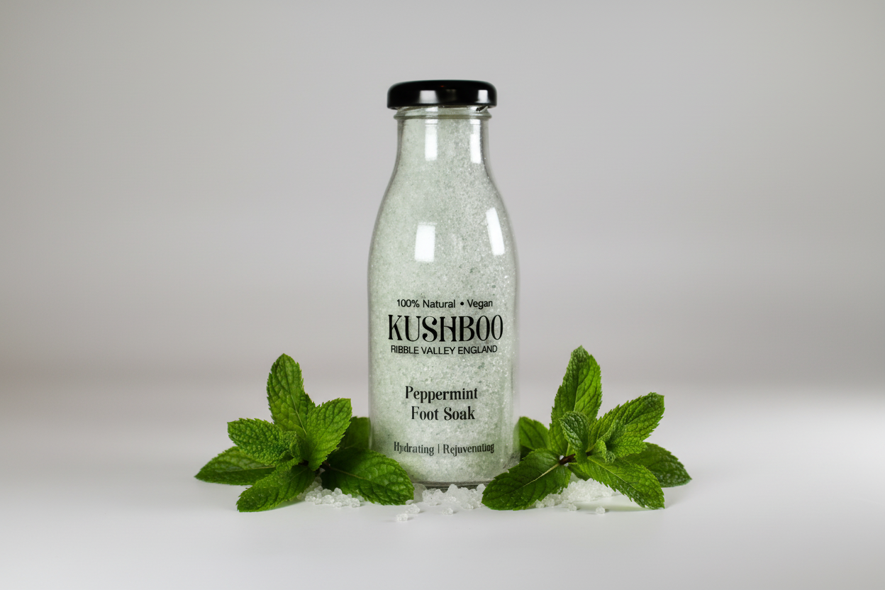 Peppermint Foot Salts Milk Bottle - (300g)