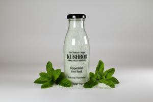 Peppermint Foot Salts Milk Bottle - (300g)