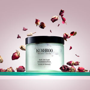 Geranium & Rose Salt Soak (350g)